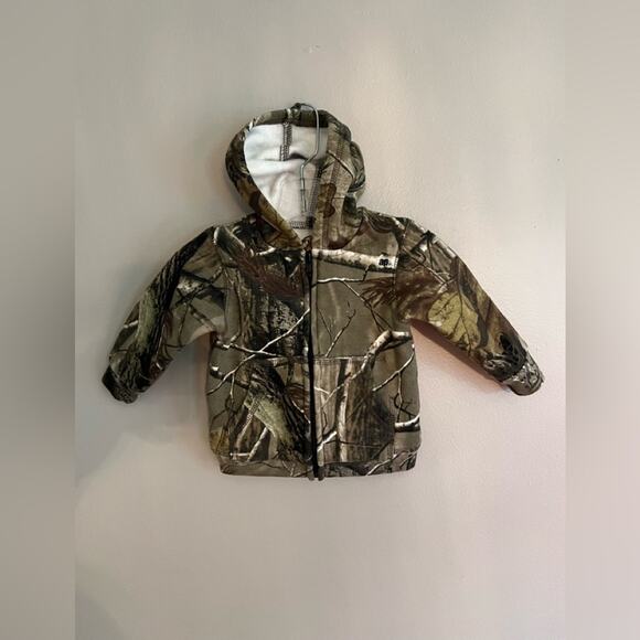 BASS PRO SHOPS BOYS/GIRLS FULL ZIP “HOODIE” JACKET SIZE 6 MONTHS - Picture 1 of 5
